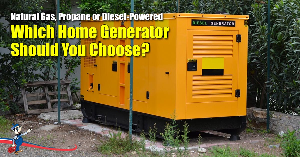 gas powered generator for home